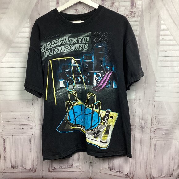 Vintage Tee Shirt Welcome To The Playground DJ Club XL - Picture 1 of 9